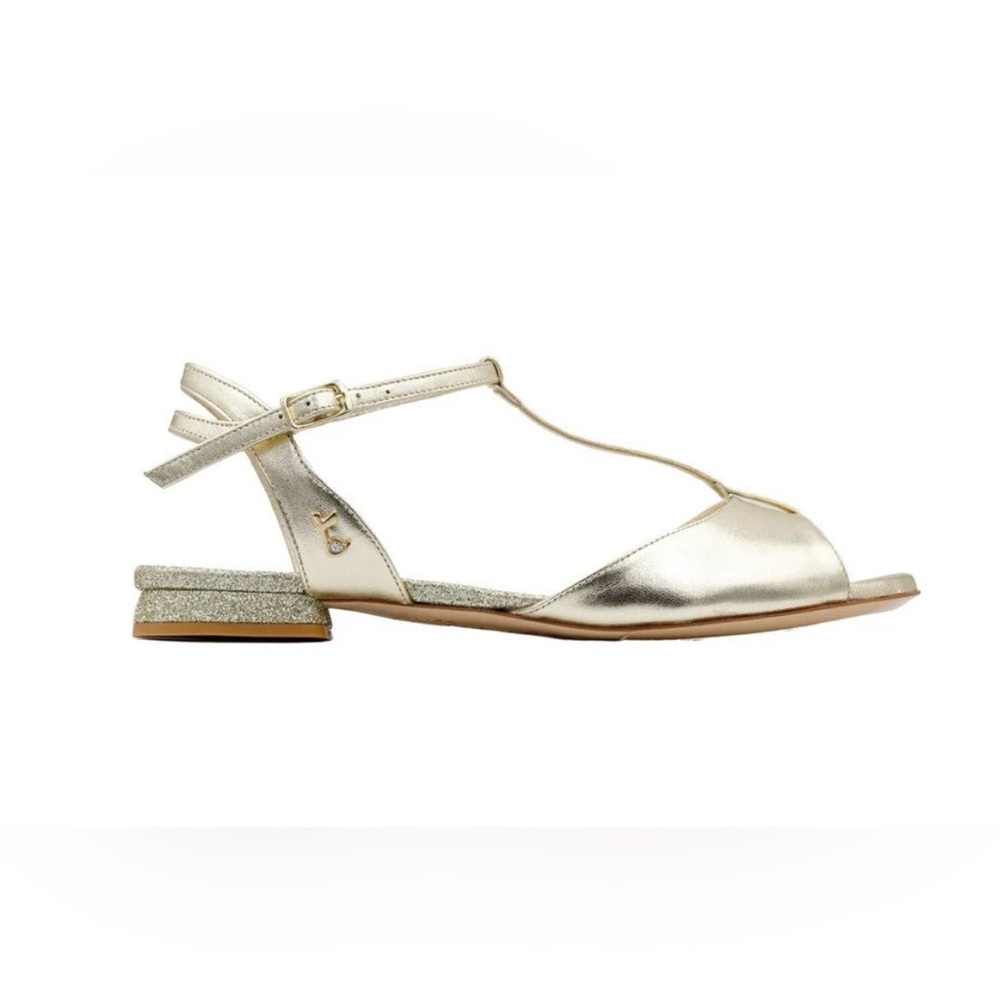 Dance shoes, Tangolera D31 Platino laminato Heel 1 cm Size 40, US Size 9.5